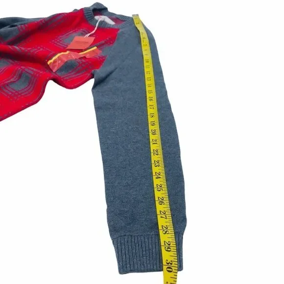 Mossimo Supply Co Sweater Men’s Size S Red Gray Cotton - Picture 11 of 11